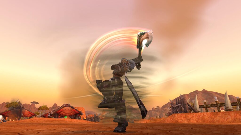 Orc Mag'har fury warrior in Durotar